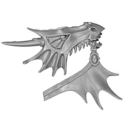 Warhammer ToW Bitz: Reiche der Hochelfen - Drachenprinzen von Caledor - Elfenross B6 - Kopf, Rechts