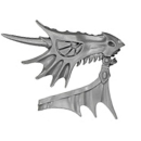 Warhammer ToW Bitz: Reiche der Hochelfen - Drachenprinzen von Caledor - Elfenross C6 - Kopf, Rechts