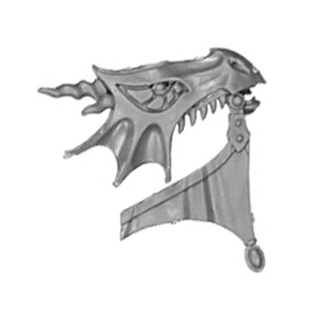 Warhammer ToW Bitz: Reiche der Hochelfen - Drachenprinzen von Caledor - Elfenross D6 - Kopf, Rechts