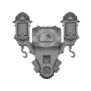 Warhammer 40K Bitz: Emperors Children - Noise Marines - Backpack B1a - Front
