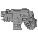Warhammer 40k Bitz: Space Wolves - Blood Claws - Torso C3b - Boltpistole, Rechts