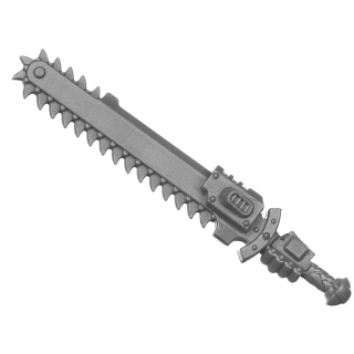 Warhammer 40k Bitz: Space Wolves - Grey Hunters - Torso A5c - Chainsword, Left
