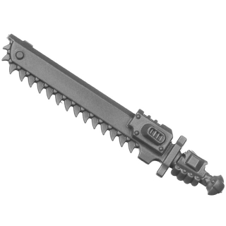 Warhammer 40k Bitz: Space Wolves - Grey Hunters - Torso D4b - Chainsword, Left