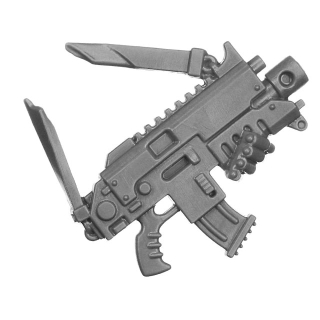 Warhammer 40k Bitz: Space Wolves - Grey Hunters - Torso E5b - Bolter, Rechts