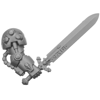 Warhammer 40k Bitz: Space Wolves - Wolf Guard - Weapon G2 - Power Sword, Right