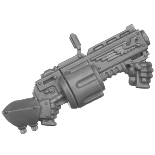 Warhammer 40k Bitz: Imperial Agents - Vigilant / Exaction Squad - Torso A2d - Arbites-Granatwerfer