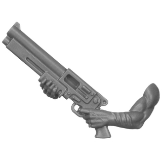 Warhammer 40k Bitz: Imperial Agents - Inquisitorial Agents - Torso B3a - Hexorzist, Schrotflinte