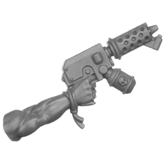 Warhammer 40k Bitz: Imperial Agents -Inquisitorial Agents - Torso C3b - Penal Legionnaire, Hand Flamer