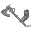 Warhammer 40k Bitz: Space Wolves - Wolf Guard Headtakers - Torso A3a - Power Axe, Right
