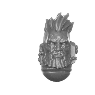 Warhammer 40k Bitz: Space Wolves - Wolf Guard Headtakers - Head F