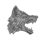 Warhammer 40k Bitz: Space Wolves - Wolf Guard Headtakers - Fenris Jagdwolf A3a - Kopf, Rechts