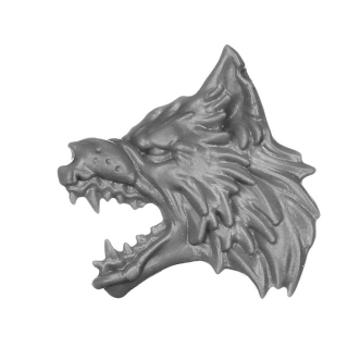 Warhammer 40k Bitz: Space Wolves - Wolf Guard Headtakers - Fenris Jagdwolf A3b - Kopf, Links
