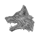 Warhammer 40k Bitz: Space Wolves - Wolf Guard Headtakers - Fenris Hunting Wolf B3b - Head, Left