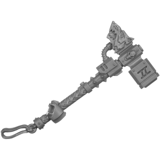 Warhammer 40k Bitz: Space Wolves - Wolf Guard Battle Leader - Torso A5b - Thunder Hammer, Right