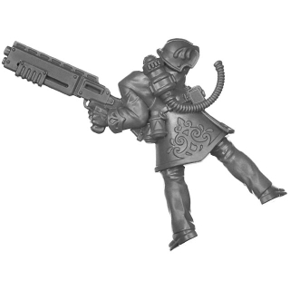 Warhammer 40k Bitz: Imperial Agents - Rogue Trader Entourage - Torso A1a - Voidmaster, Back