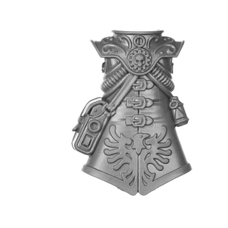 Warhammer 40k Bitz: Imperial Agents - Rogue Trader Entourage - Torso D1b - Lectro-Master, Front