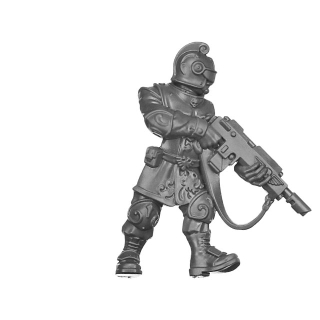 Warhammer 40k Bitz: Imperial Agents - Rogue Trader Entourage - Torso I1b - Voidman, Front
