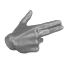 Warhammer 40k Bitz: Imperial Agents - Sanctifiers - Torso A2c - Confessor, Hand