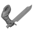 Warhammer 40k Bitz: Space Marines - Scout Squad - Torso A3b - Combat Knife, Left