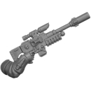 Warhammer 40k Bitz: Space Marines - Scout Squad - Torso B4a - Sniper Rifle, Right