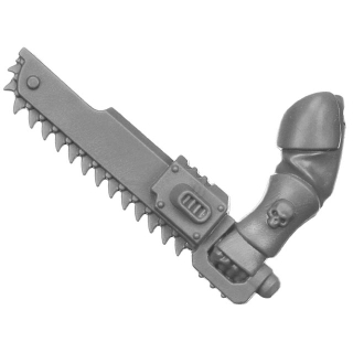 Warhammer 40k Bitz: Space Marines - Scout Squad - Torso C4b - Chainsword, Left