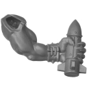 Warhammer 40K Bitz: Orks - Wrecka Krew - Torso C2b - Arm, Left, Tankbusta Gunner