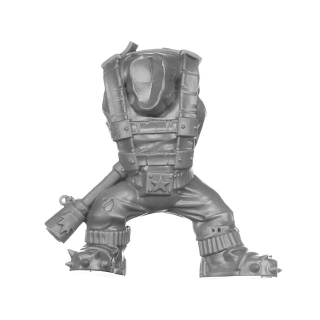Warhammer 40K Bitz: Orks - Kommandos - Torso H1a - Front+Beine