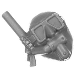Warhammer 40K Bitz: Orks - Kommandos - Torso L2b - Hampelgrot, Kopf
