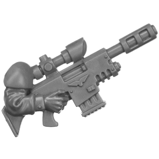 Warhammer 40k Bitz: Astra Militarum - Ratlings - Torso J6a - Schnellfeuergewehr