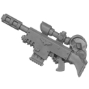 Warhammer 40k Bitz: Astra Militarum - Ratlings - Torso J6a - Schnellfeuergewehr