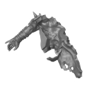 Warhammer 40K Bitz: Chaos Space Marines - Accursed Cultists - Torso C1b - Front+Arm
