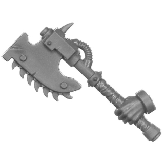 Warhammer 40K Bitz: Chaos Space Marines - Jakhals - Torso H3a - Chainaxe, Left