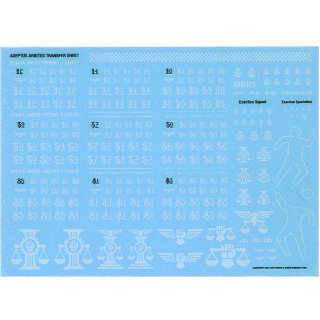 Transfers: Warhammer 40k - Astra Militarum Adeptus Arbites 175mm x 130mm