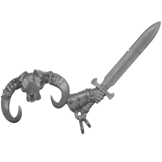 Warhammer AoS/ToW Bitz: Chaos - Marauders - Torso E2b - Sword, Right, Champion
