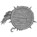 Warhammer AoS/ToW Bitz: Chaos - Marauders - Torso E3c - Shield, Champion