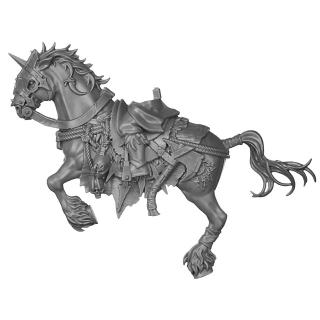 Warhammer AoS/ToW Bitz: Chaos - Marauder Horsemen - Torso C1b - Pferd, Links