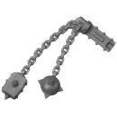 Warhammer AoS/ToW Bitz: Chaos - Marauder Horsemen - Torso D5b - Flegel, Spitze