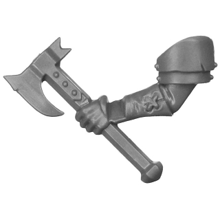 Warhammer AoS Bitz: Cities of Sigmar - Wildercorps Hunters - Torso D3a - Beil, Links
