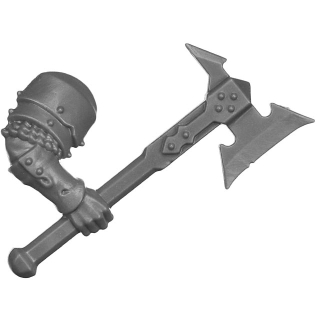 Warhammer AoS Bitz: Cities of Sigmar - Freeguild Steelhelms - Torso F2b - Axt, Rechts