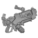 Warhammer 40k Bitz: Leagues of Votann - Hearthkyn Warriors - Torso A3c - Ionenblaster, Geschultert