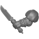 Warhammer 40k Bitz: Leagues of Votann - Hearthkyn Warriors - Torso A5b - Plasma Knife, Left