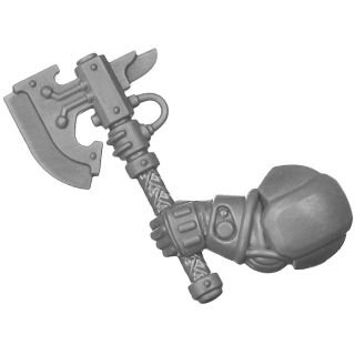 Warhammer 40k Bitz: Leagues of Votann - Hearthkyn Warriors - Torso A5c - Plasma Axe, Left