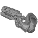 Warhammer 40k Bitz: Leagues of Votann - Hearthkyn Warriors - Torso A7f - EtaCarn-Plasmapistole, Rechts