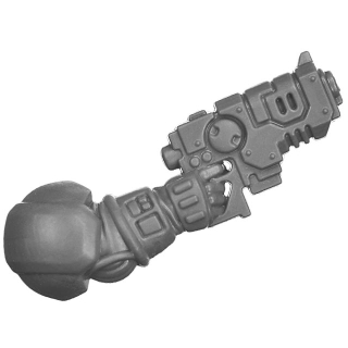 Warhammer 40k Bitz: Leagues of Votann - Hearthkyn Warriors - Torso A7e - Ion Pistol, Right