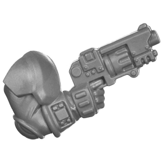 Warhammer 40k Bitz: Leagues of Votann - Hearthkyn Warriors - Torso A7c - Autoch-Pattern Bolt Pistol, Right
