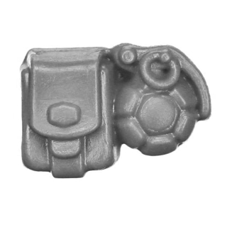 Warhammer 40k Bitz: Leagues of Votann - Hearthkyn Warriors - Accessoire D3 - Tasche+Granate