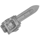 Warhammer 40k Bitz: Leagues of Votann - Einhyr Hearthguard - Torso C4d - Plasma Blade Gauntlet, Left