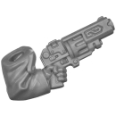 Warhammer 40k Bitz: Leagues of Votann - Hernkyn Yaegirs - Torso A4c - Wroughtlock Revolver, Left