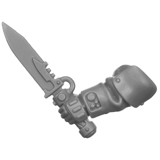 Warhammer 40k Bitz: Leagues of Votann - Hernkyn Yaegirs - Torso A5b - Plasma Knife, Left