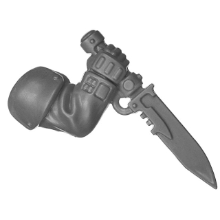 Warhammer 40k Bitz: Leagues of Votann - Hernkyn Yaegirs - Torso C5a - Plasmamesser, Rechts